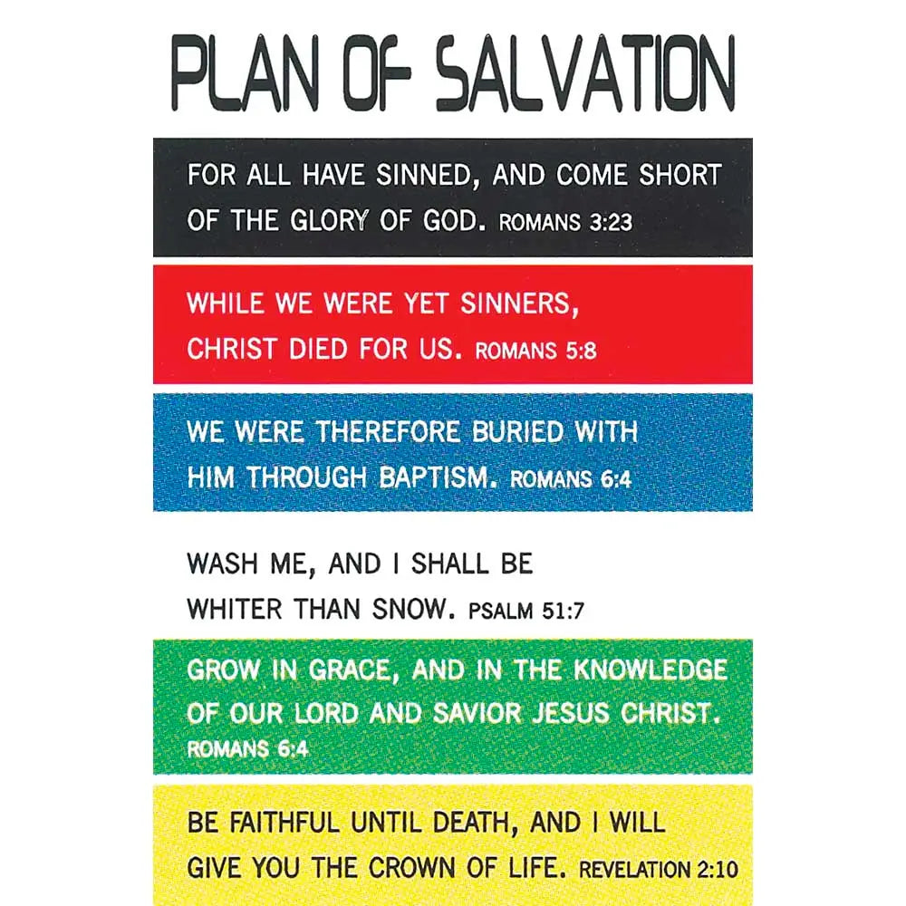 Plan of Salvation Bookmark Itty Bitty Blessings Card
