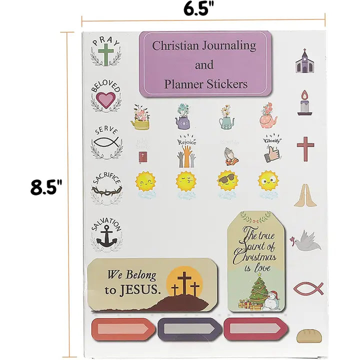 Christian Journaling Stickers, 31 Sheets