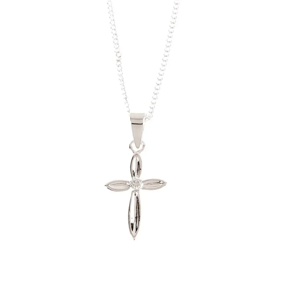 Baptized in Christ Ladies Cross Necklace