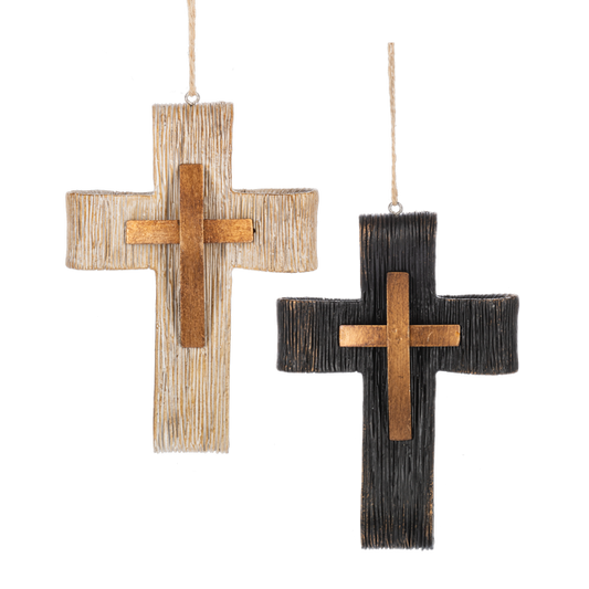 Ribbon Cross Ornament