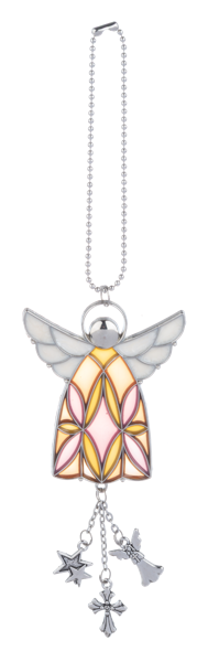 Stained Glass Angel Car Charms