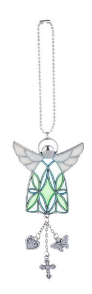 Stained Glass Angel Car Charms