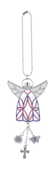 Stained Glass Angel Car Charms