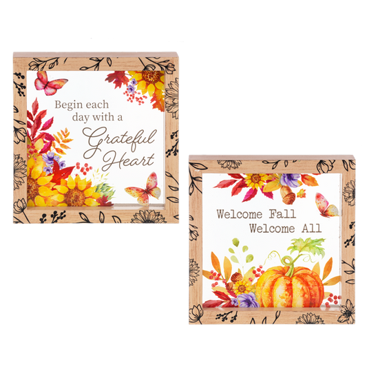 Sunflower Wishes - Framed box Plaque