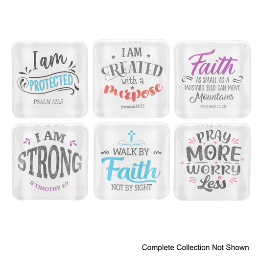 Affirmations of Faith Pocket Charms on Backer Card