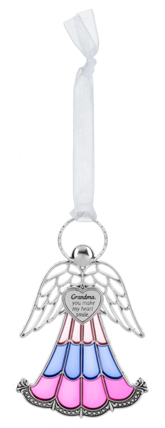Angel Ornament - Grandma, you make my heart smile