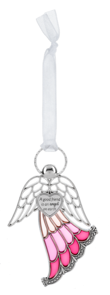 Angel Ornament - A good friend is an angel on earth