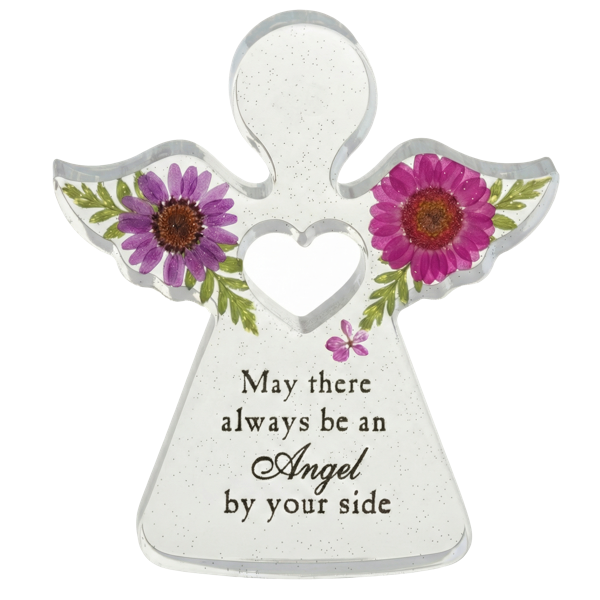 Pressed Flower Angel Figurines