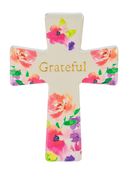 Floral Cross Magnet
