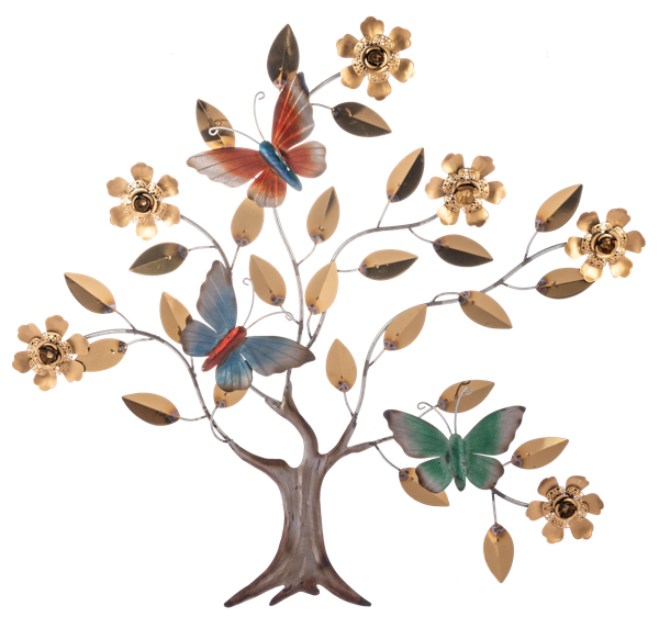 Family Tree with Butterflies Wall Plaques