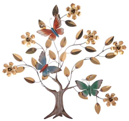 Family Tree with Butterflies Wall Plaques
