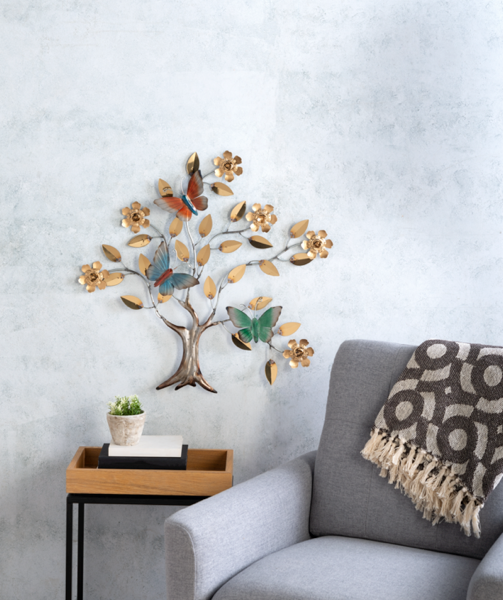 Family Tree with Butterflies Wall Plaques