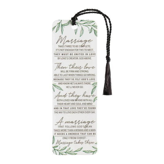 Marriage Takes Three Bookmark Tassel
