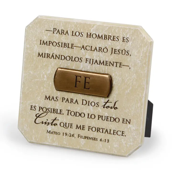 Spanish Plaque Bronze-Finish Title Bar
