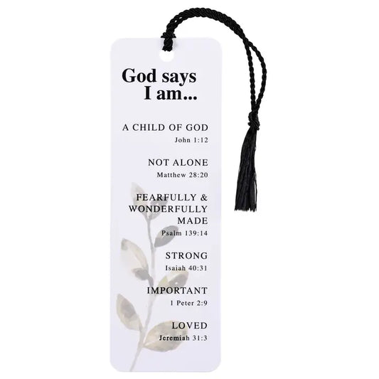 Tassel Bookmark God Says I Am