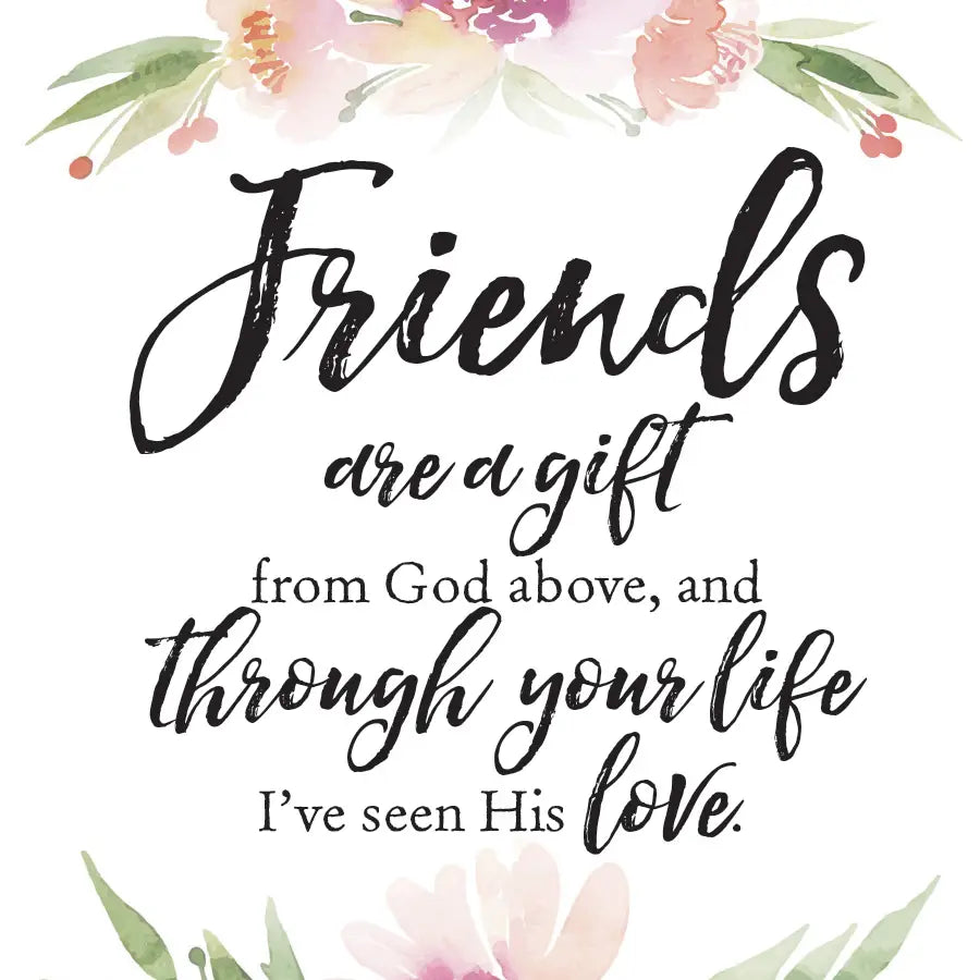 Friends Are A Gift - Woodland Grace 6X9 Wood Plaque