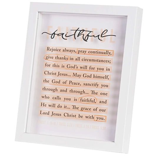 Framed Art Faithful 8X10