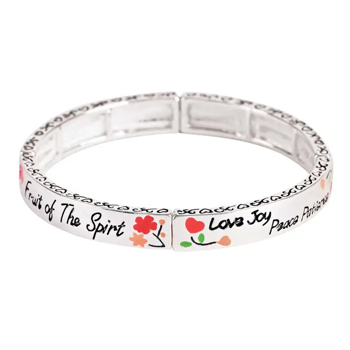 Bracelet Fruit of the Spirit Floral Tile