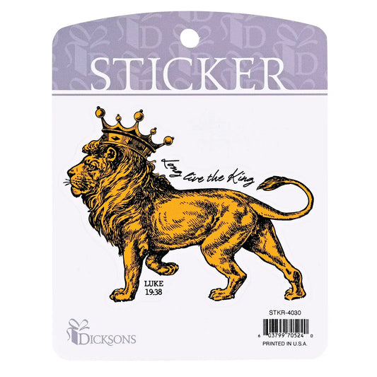 Golden Lion Long Live the King Sticker