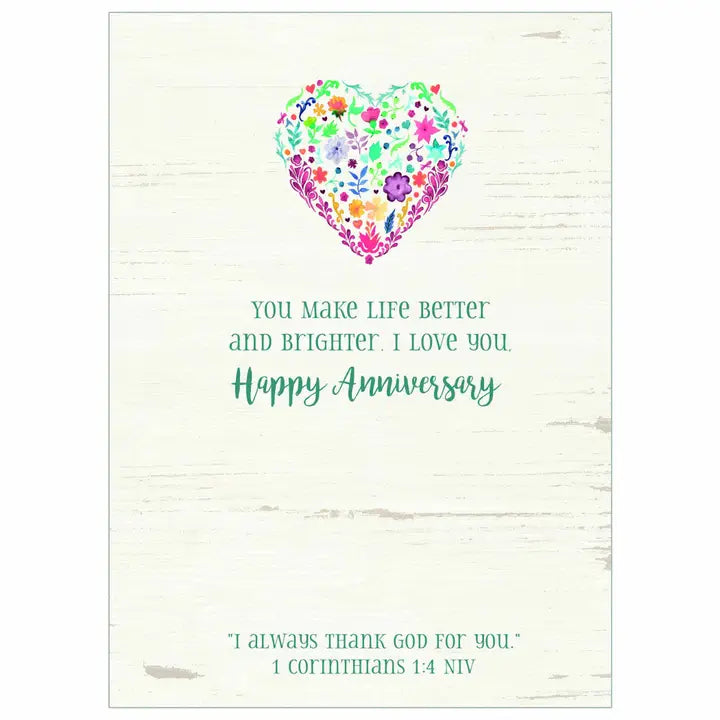 My Everything - Faith Anniversary Spouse Card- SCD57750