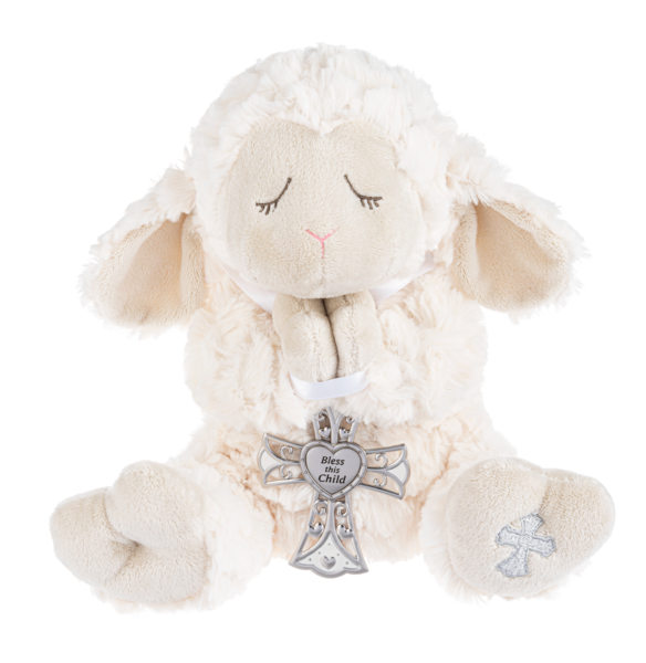 Serenity Lamb Holding Cross (2 pc. set)
