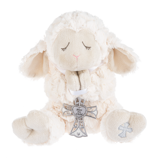 Serenity Lamb Holding Cross (2 pc. set)