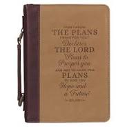 Be Strong and Courageous Portfolio Design Faux Leather Classic Bible Cover - Joshua 1:9