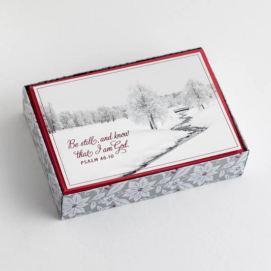 Be Still & Know - 18 Christmas Boxed Cards and Envelopes, KJV