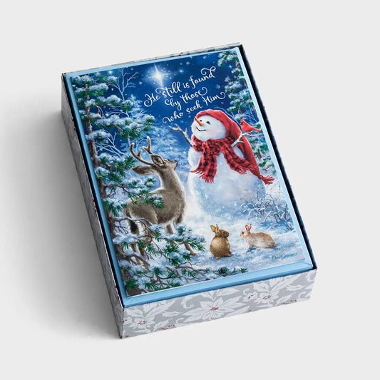 Snowman Gazer and Friends - 18 Christmas Boxed Cards and Envelopes, KJV