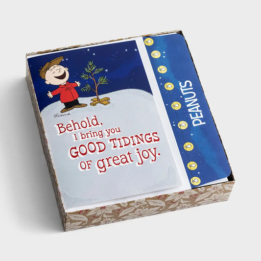 Peanuts® - Good Tidings of Great Joy - 18 Christmas Boxed Cards and Envelopes, KJV