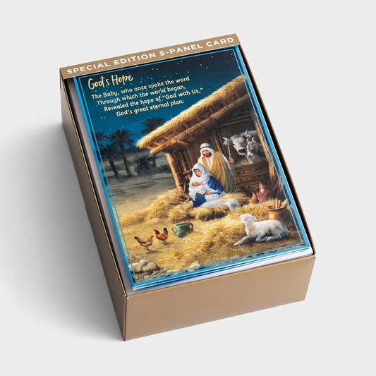Christmas Story - 18 Christmas Boxed Cards and Envelopes, KJV - Special Edition 5-Panel