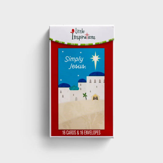 Little Inspirations - Simply Jesus - 16 Christmas Boxed Cards and Envelopes