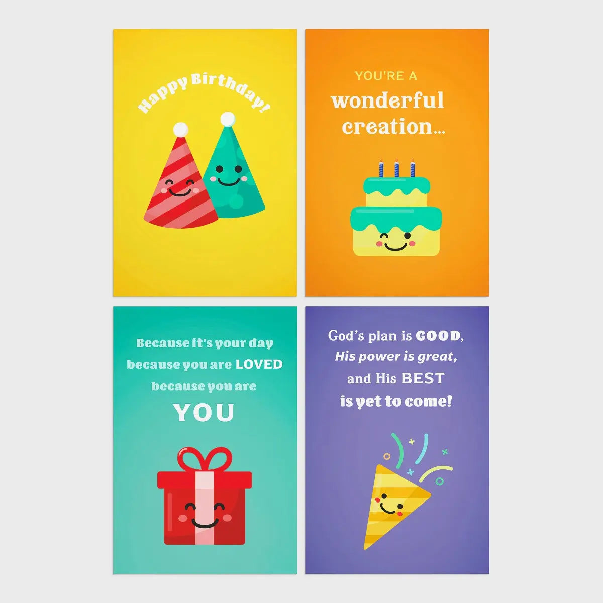 Birthday - Bold & Bright - 12 Boxed Cards and Envelopes