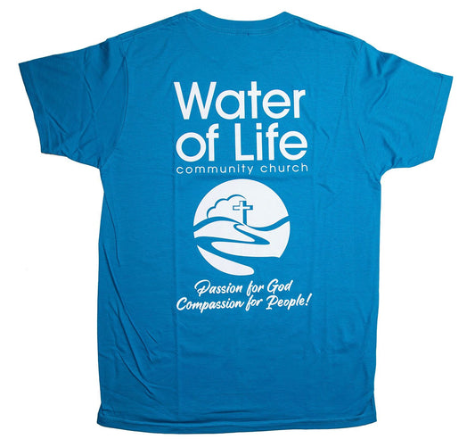 Blue Water of Life Logo T-Shirt