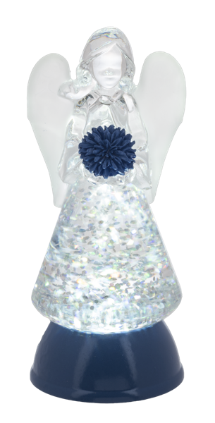 LED Light Up Angel w/Flower Mini Shimmers