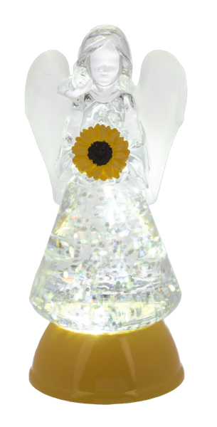LED Light Up Angel w/Flower Mini Shimmers