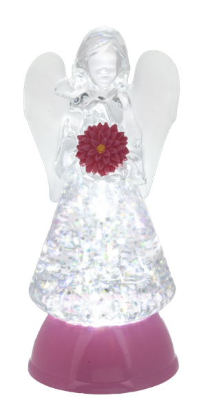 LED Light Up Angel w/Flower Mini Shimmers