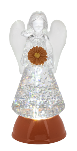 LED Light Up Angel w/Flower Mini Shimmers
