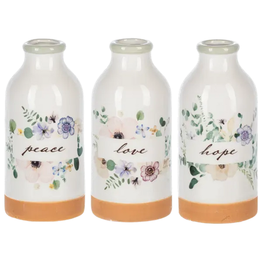 Floral Vases - Peace, Hope, & Love