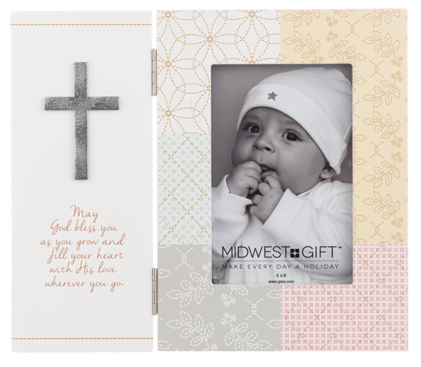 Hinged Religious Baby 4"x6" Frame