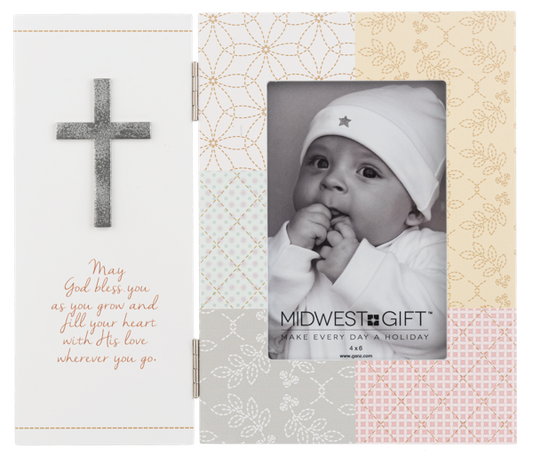 Hinged Religious Baby 4"x6" Frame