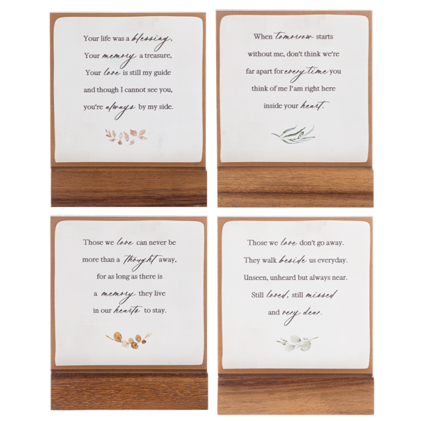Bereavement Message Tabletop Plaques, sold separately