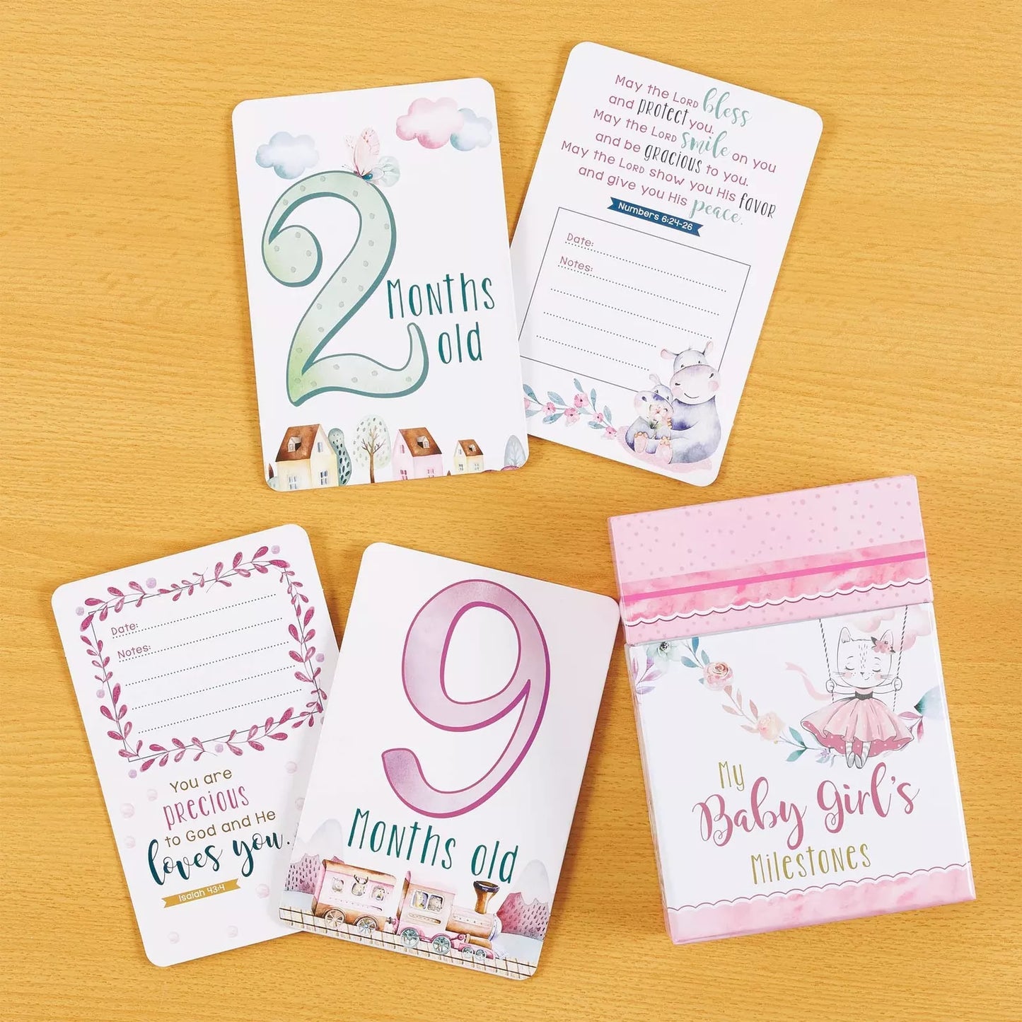 My Baby Girl's Milestone Cards