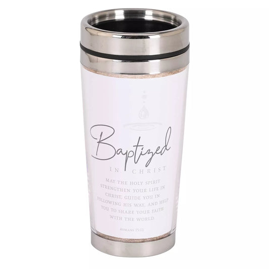 Baptized In Christ Travel Mug, 16 Oz