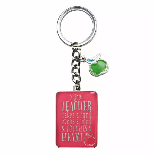 Pink Blessings for a #1 Teacher Key Ring in Gift Tin