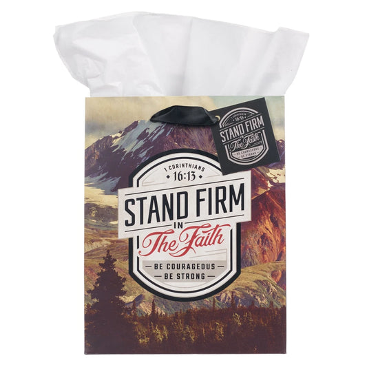 Stand Firm in the Faith Mountain View Medium Gift Bag
