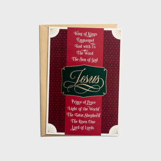 Names of Jesus - 18 Christmas Boxed Cards and Envelopes, KJV