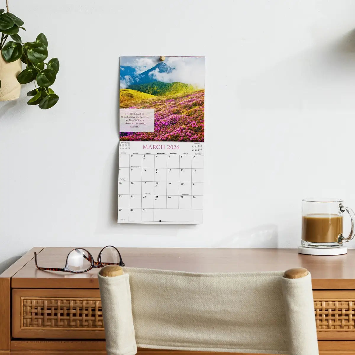 Bible Verses - King James Version - Inspirational Mini Wall Calendar