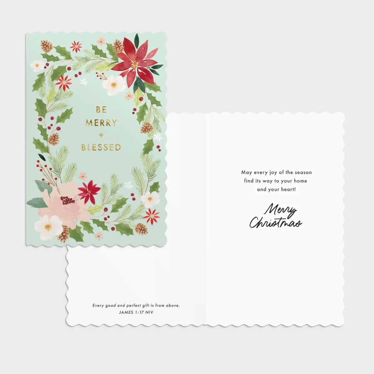 Studio 71 - Be Merry + Blessed - 18 Assorted Christmas Boxed Cards and Envelopes