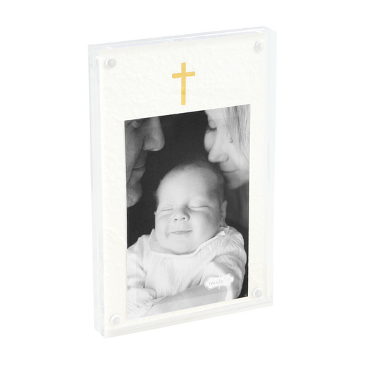 Gold Cross Acrylic Frame